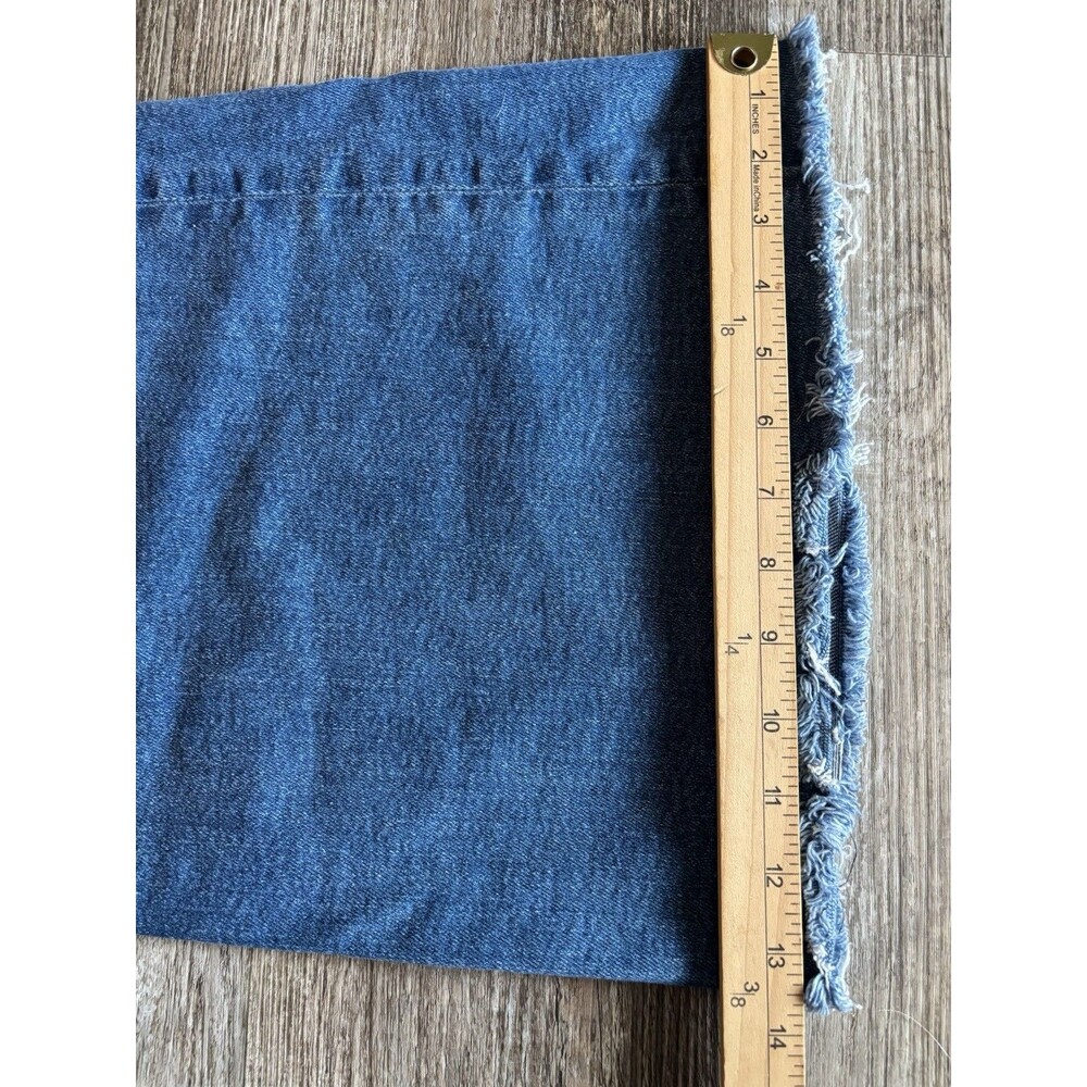 MOTHER The Lil Roller Fray Wide Leg Blue Stretch Jean NWOT Size 27 MSRP $258 - Picture 9 of 14